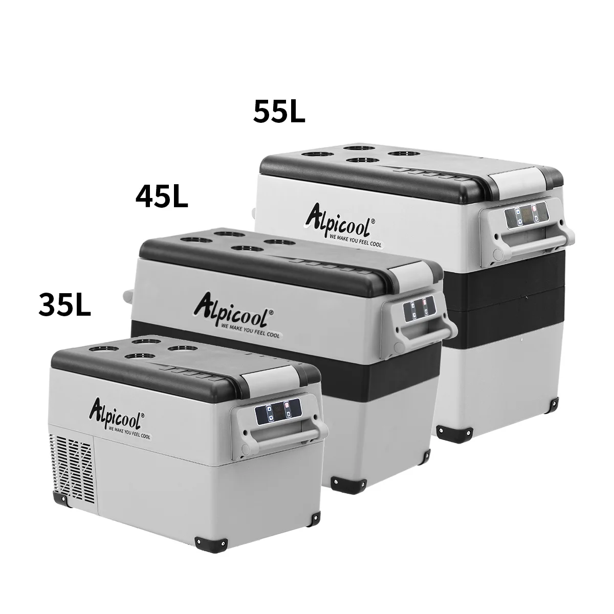 Alpciool 12v motorhome portable compressor fast cooling durable wholesale mini fridges freezer