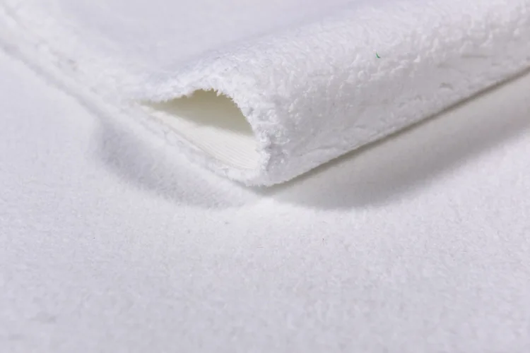 Pure white fine denier polyester Roll brush fleece fabric Microfiber Paint brush fabric Woven fabric