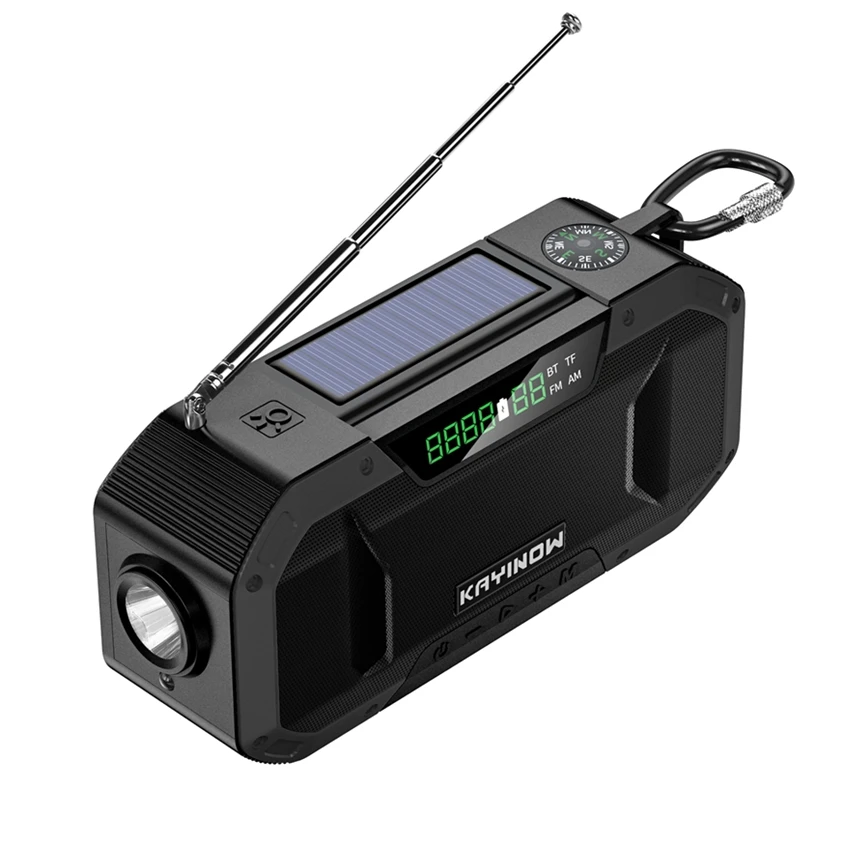 D580 International radio Wireless Speakers 2 Din Retro Home And Outdoor Radio  With Manual Power/Solar/Usb Charged