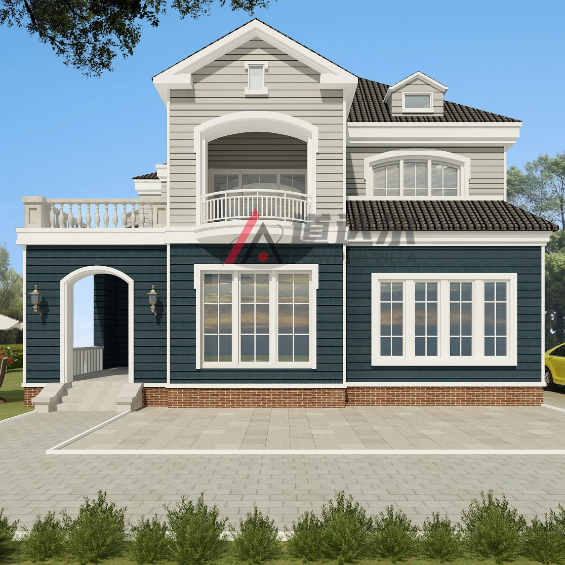Earthquake-resistant house 4 bedroom 5 bedroom 6 bedroom 3 bathroom prefab house