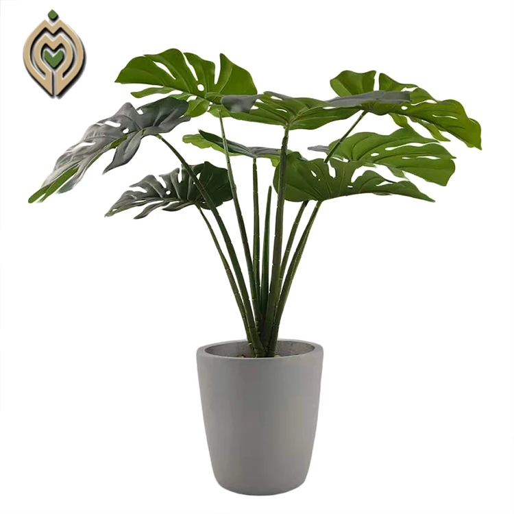 Оптовая продажа высокое качество искусственный завод Monstera Deliciosa Liebm в горшке Искусственный