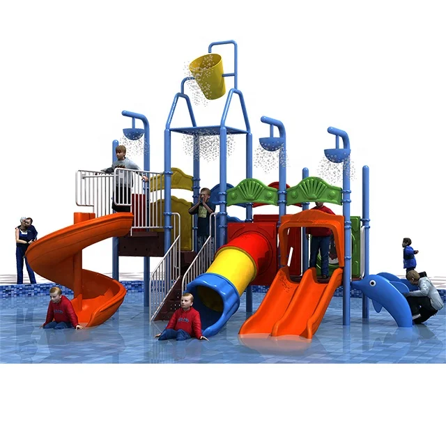 2020 New Big water park playground outdoor water kids playground swimming pool slide