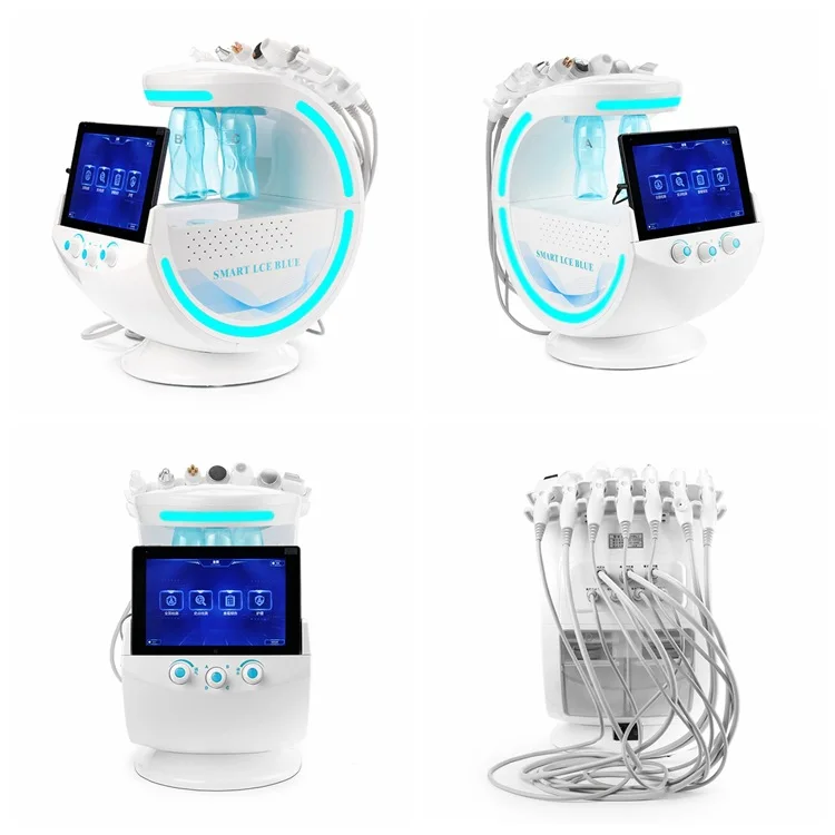 7-in-1 Skin Refining and Beauty Machine H2O2 Water Oxygen Facial Aqua Spray Cleaning Facial Skin Analyzer