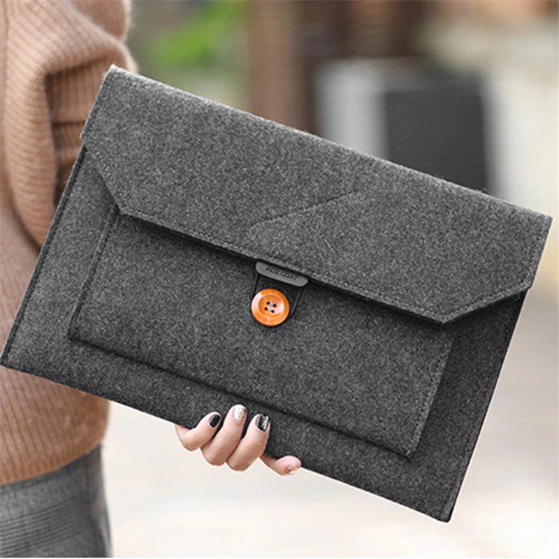 
Fashion Basics Wool Felt Laptop Protective Sleeve Case 
