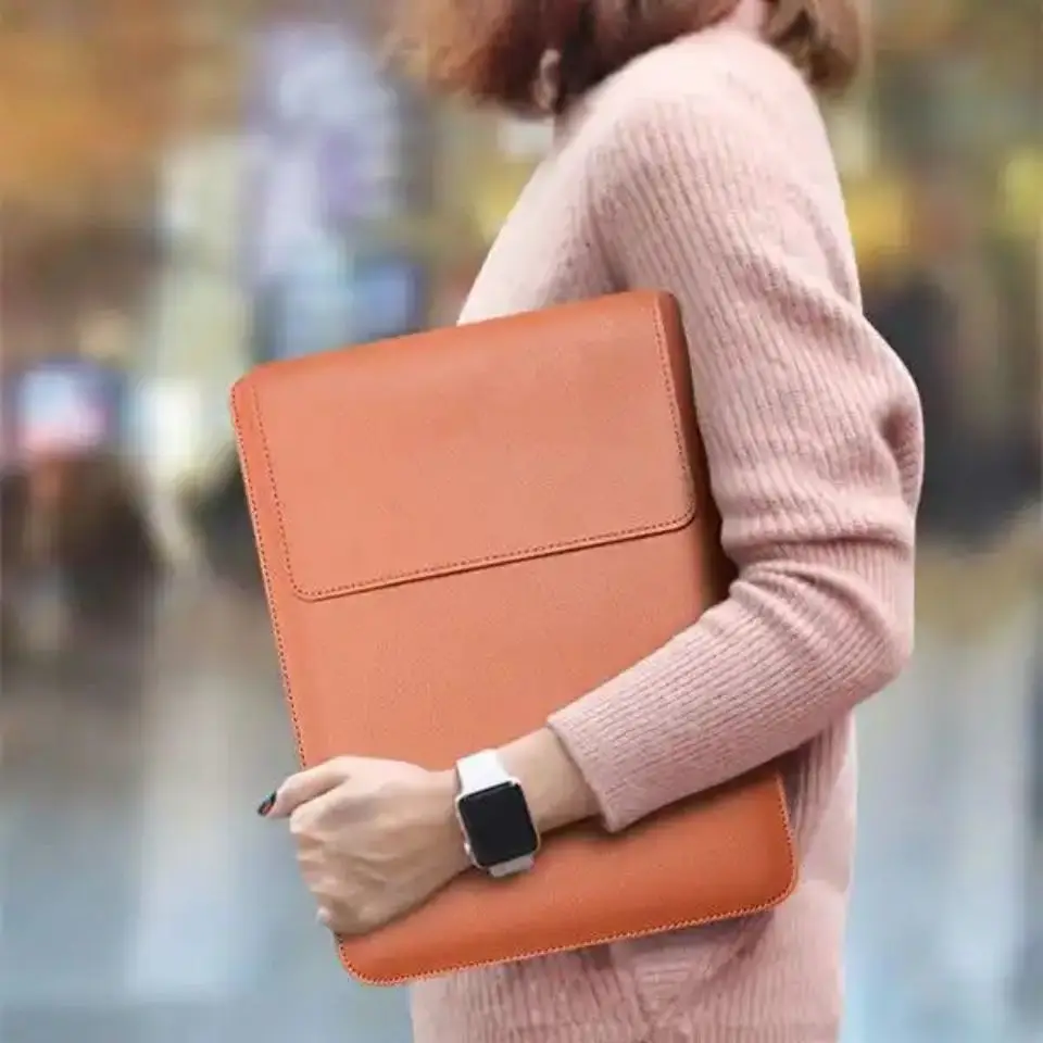 2023 High Quality Cheap Slim PU Leather Laptop Surface Protection Cover