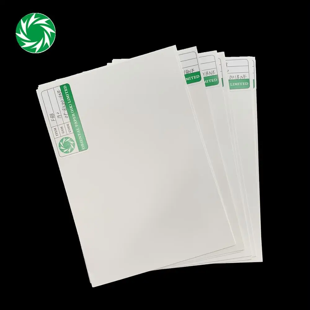 ningbo fold FBB one side coated ivory board paper