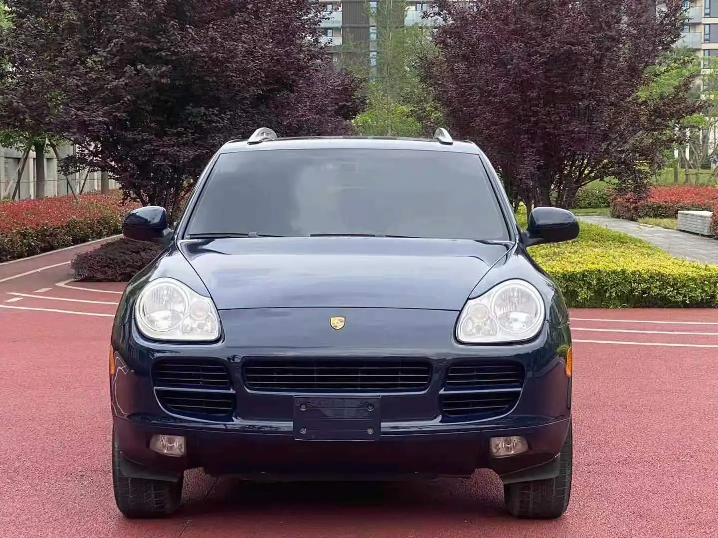 2006 лет синий 3.6L левый руль используемые автоматические электрические автомобили для Porsche Cayenne автомобильное б/у