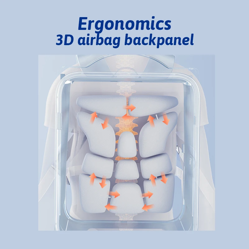 Tenwin 4672 Waterproof PU Spine Friendly Airbag Schoolbag Kids Backpack for Girls for School Use