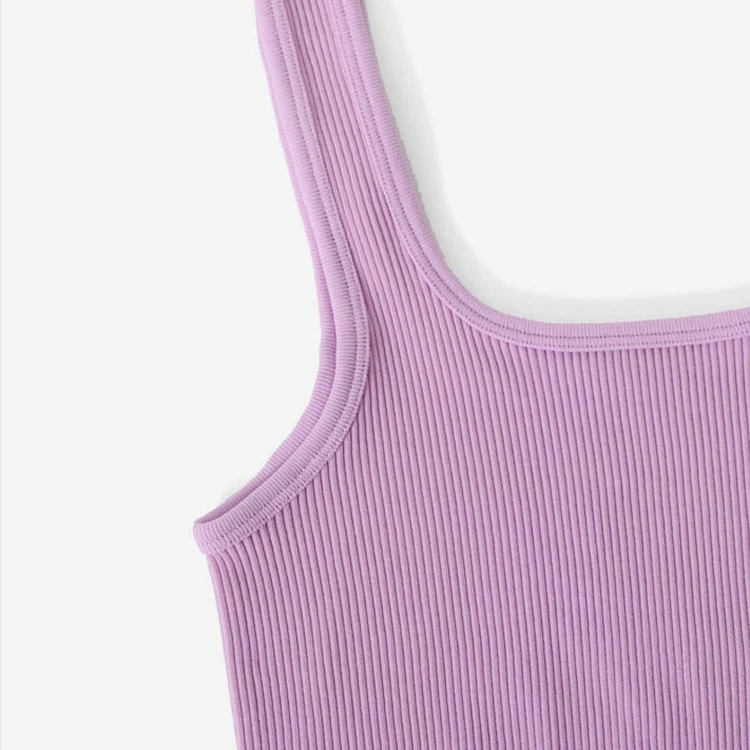 FLW Summer Soft Ribbed Active Wear Seamless Yoga Wear One Piece Workout Clothing Women Sexy Tank Top