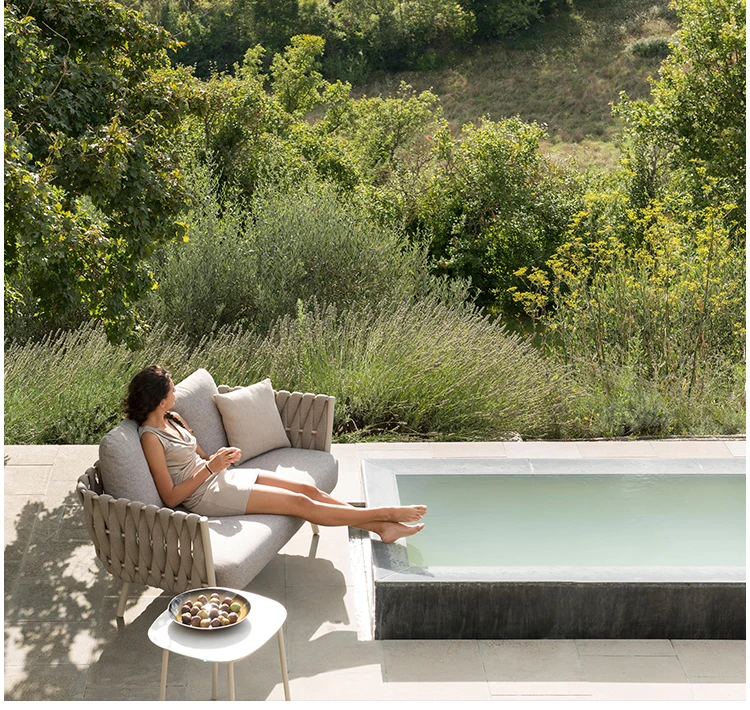 Leisure Ways Patio Furniture  Outdoor Sofa Rope