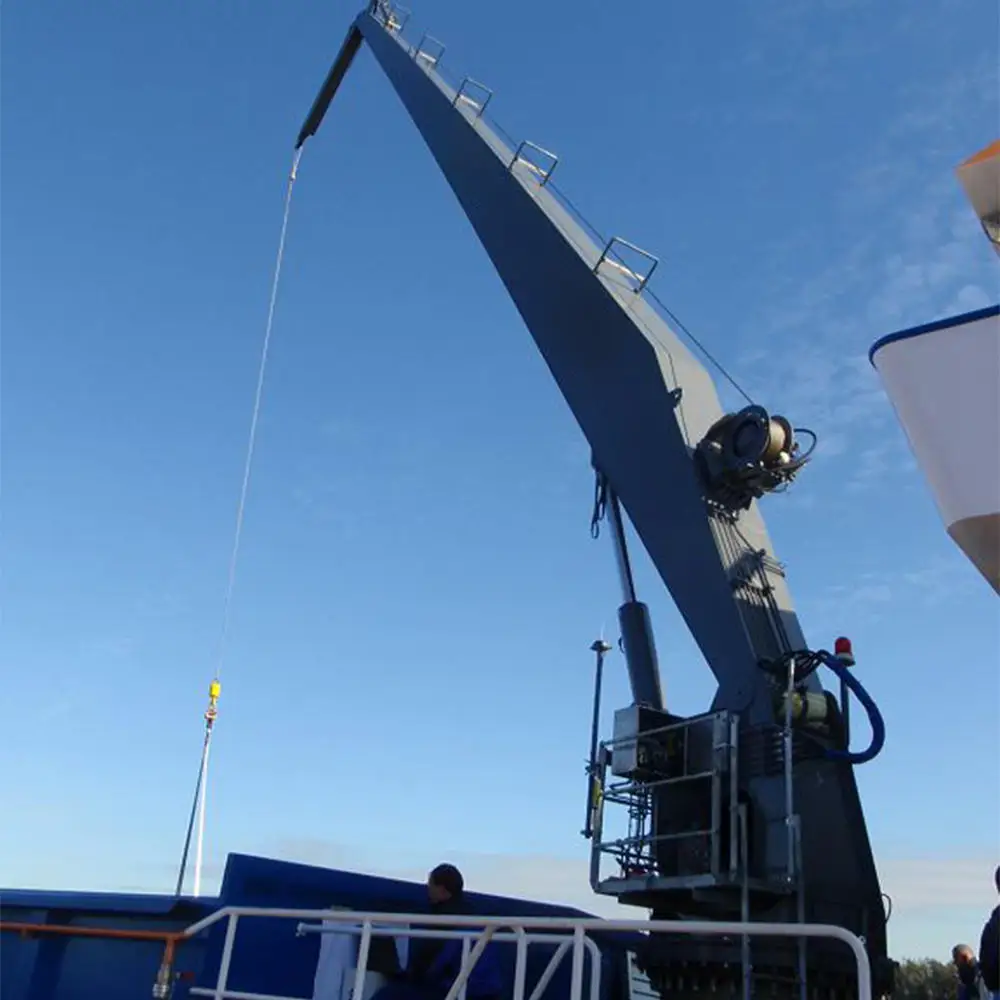 Overhead Hose handling boom Marine Offshore Deck Crane Provision of Telescopic Deck Crane