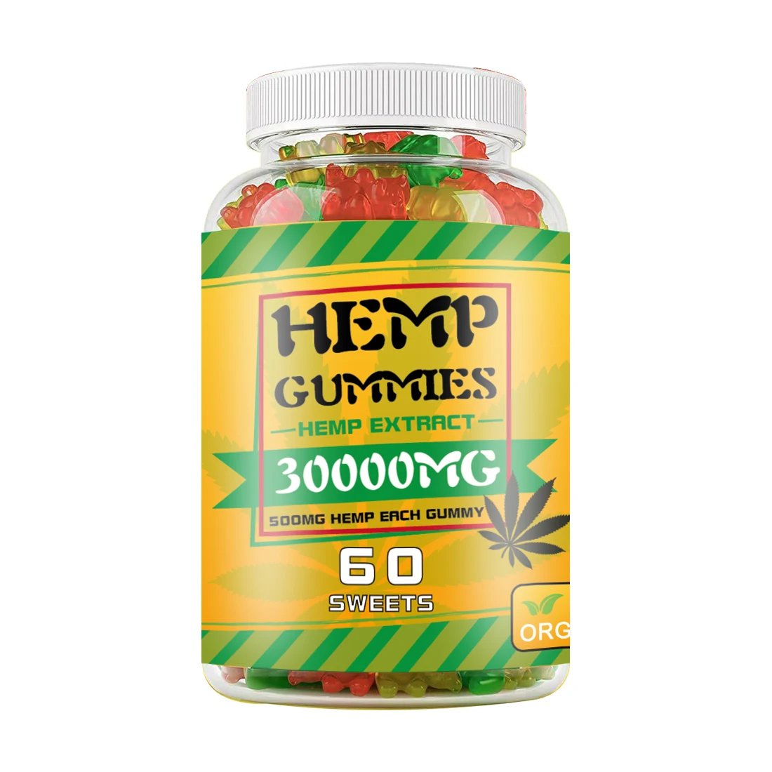 OEM/ODM Hemp gemmies Soothe Body High Potency Hemp Oil Vitamins Natural Fruit Flavored Gummy Omega 3 6 9