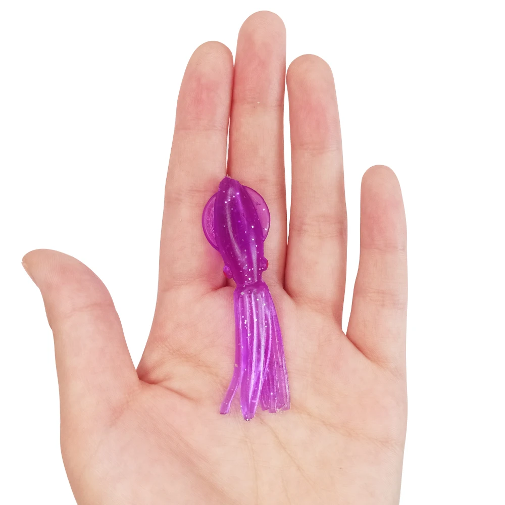 Octopus Fishing Lure Squid Fishing Lure 4cm 6.5cm 8.5cm Souple Soft Plastic OEM Attracting Fish Artificial Soft Bait 4/6.5/8.5cm