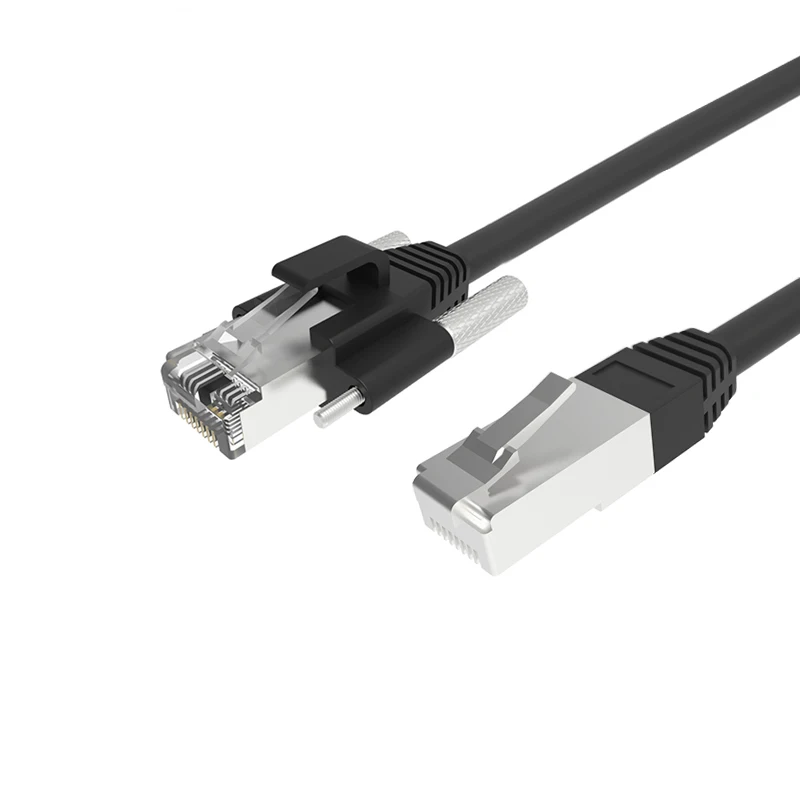 Machine Vision System Industrial Camera IP67 Rating Flexible RJ 45 Gigabit Ethernet Cable