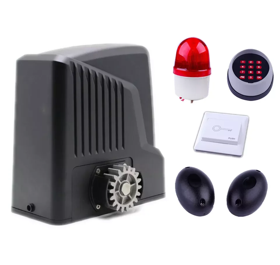 LockMaster DSR1100 DC1200KG Solar Gate Opener 24V DC Sliding Door Motor Automatic Slide Gate Opener