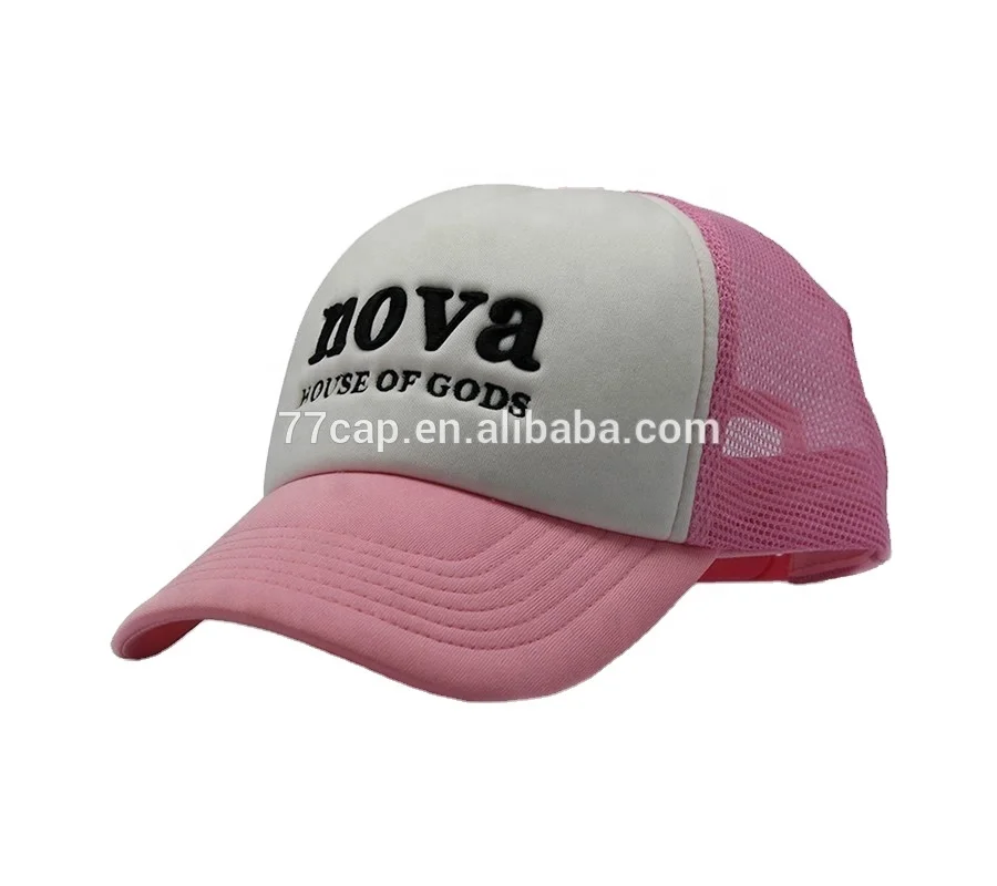 Custom 5 Panel Print embroidery trucker hat printing trucker cap foam trucker hat