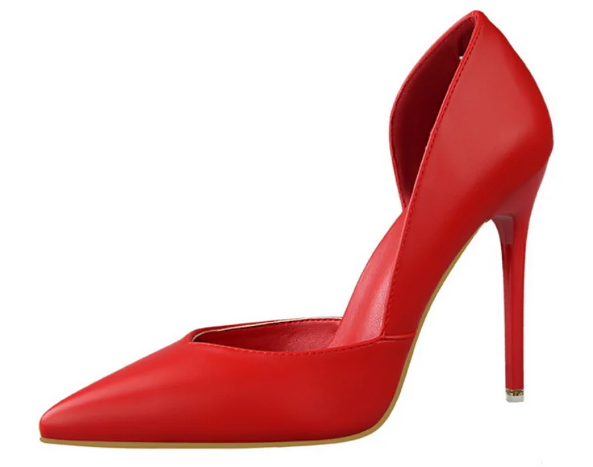 Wholesale Low Heel Ladies Pumps New Designer High Heeled Pointed Toe Ladies Pumps Sexy Elegant Women Heels