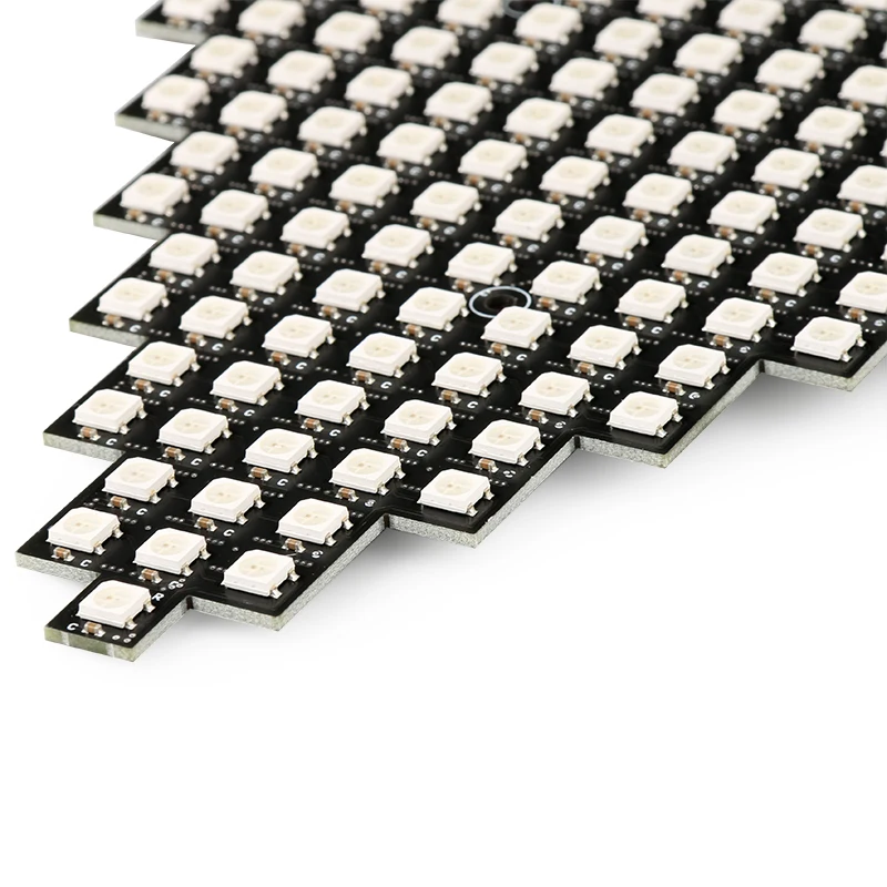 144LEDs Pixel DIY Digital Quantum Screen Panel Triangle led dot matrix screen 2812B Full color spliceable creative led display