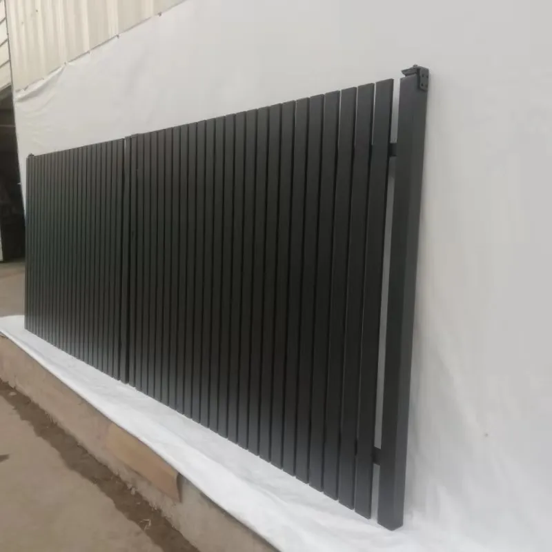 factory metal welded white black powder coated slat vertical garden aluminum picket fence
