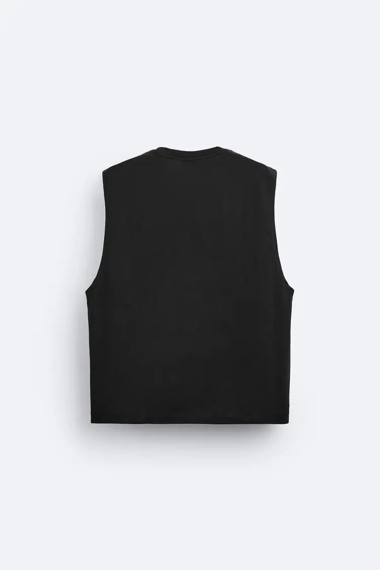 Sleeveless Top With Round Neckline Elastic Waist Casual Shorts Breathable Pocket Decoration