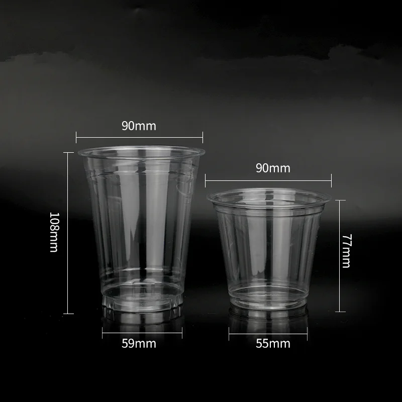 clear disposable plastic cups pp plastic cups 16oz plastic cups with lids and straws wholesale