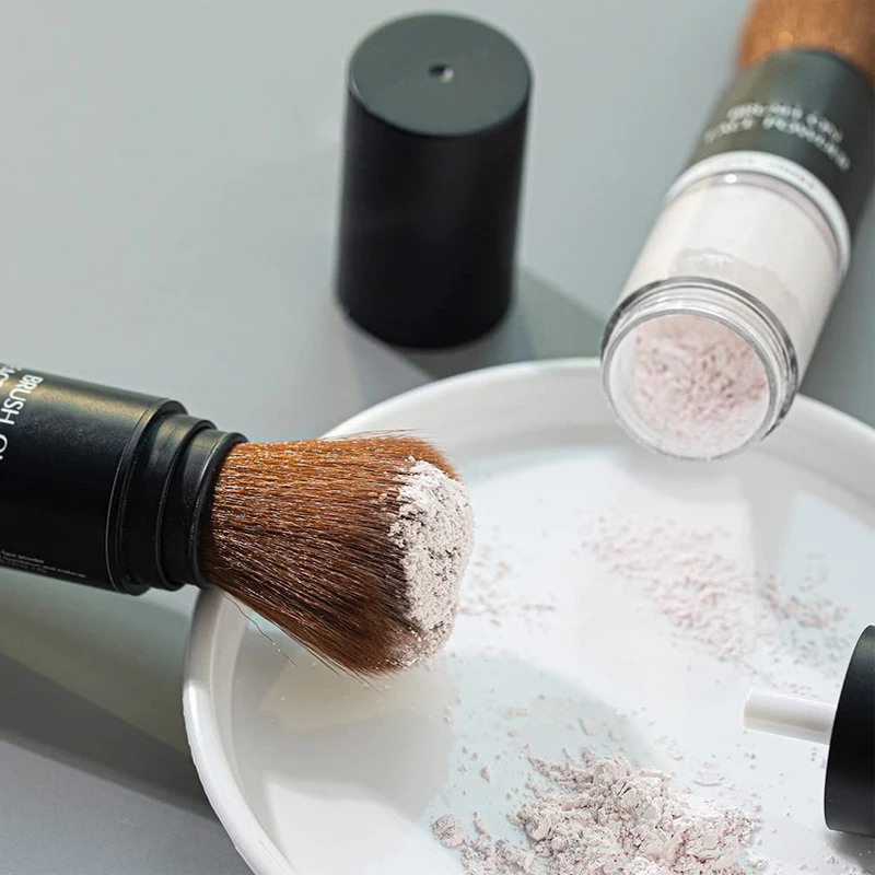 SHICELLE Private Label Makeup Setting Facial Sunscreen SPF Loose Mineral Brush Translucent Powder Setting Powder