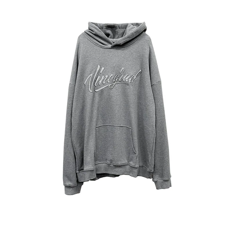 Мужская черная толстовка с капюшоном, объемная вышивка, тяжелый хлопок, 300 г/м2, с логотипом на заказ