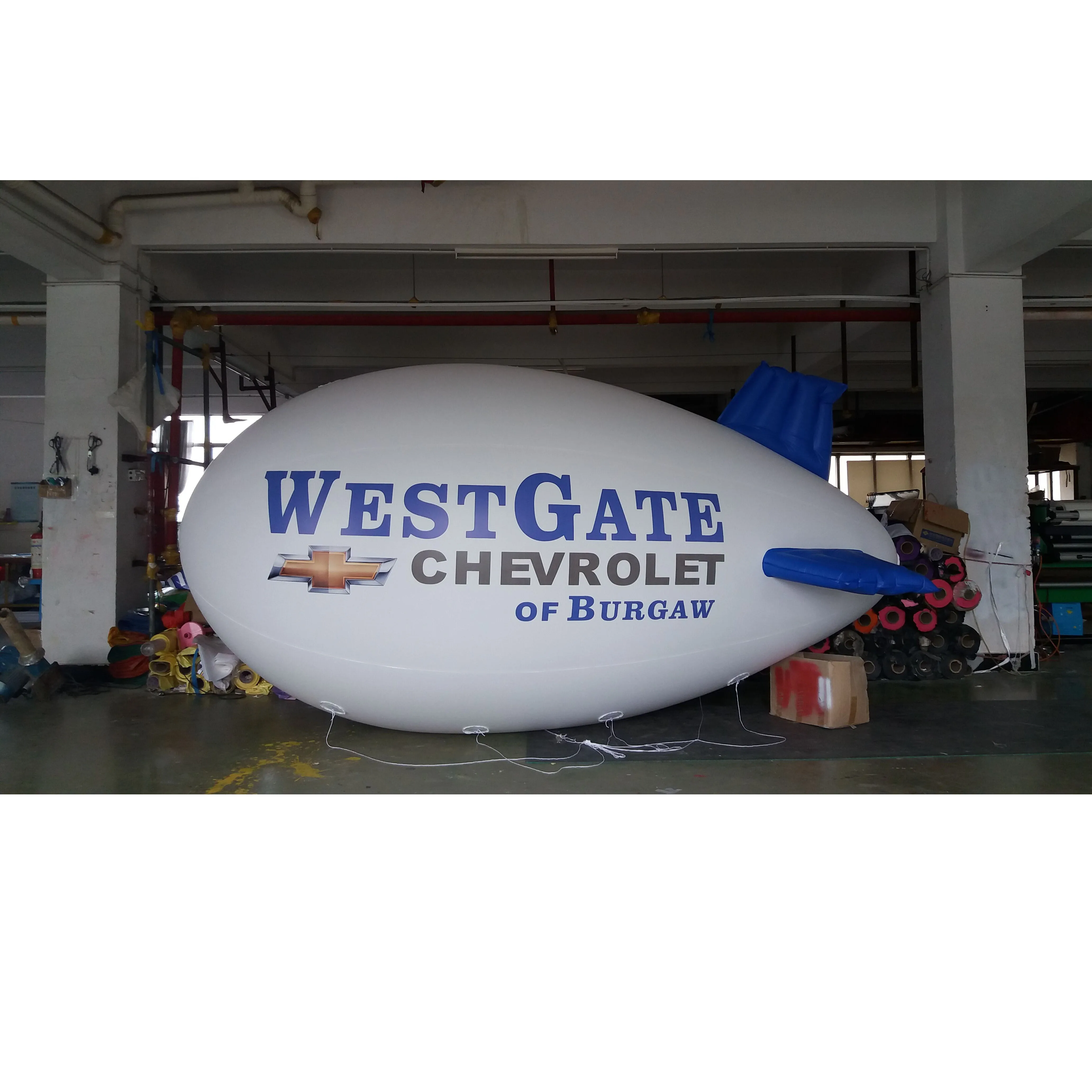BOYI PVC Big Inflatable Helium Aerostat Airship Balloon For Advertising