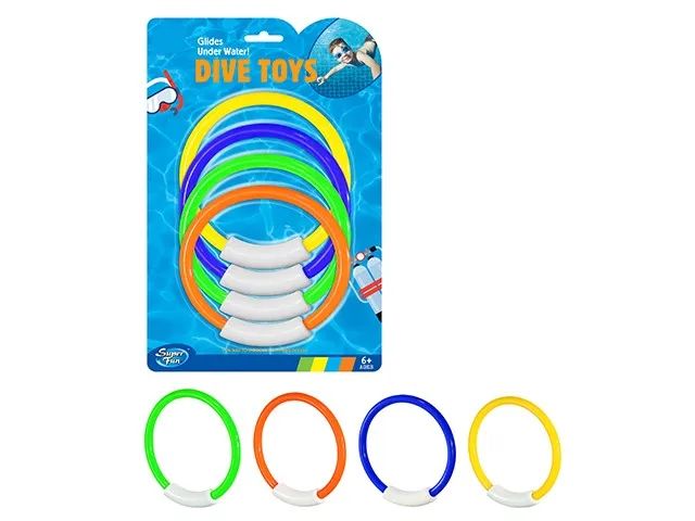 Summer Pool Diving Rings Underwater Swimming Toys For Kids Swimming And Diving Training Toys