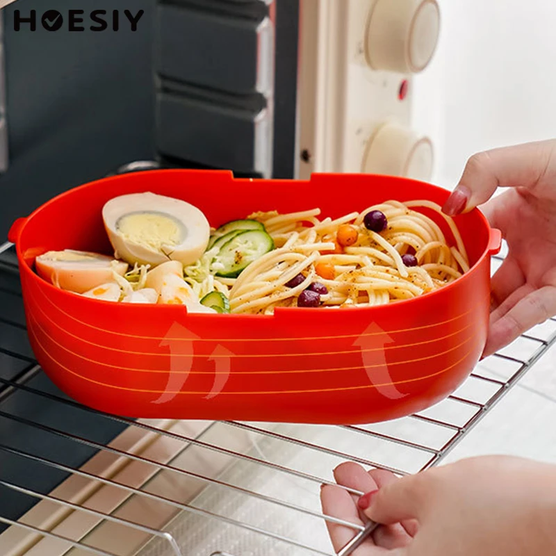 Микроволновый 1600ml большие Ланч-бокс для взрослых детей школьного возраста офиса с героями мультфильмов Детский костюм «яичная скорлупа» бенто ланч бокс набор столовых приборов 2 слоя ПП пластиковая коробка ланча