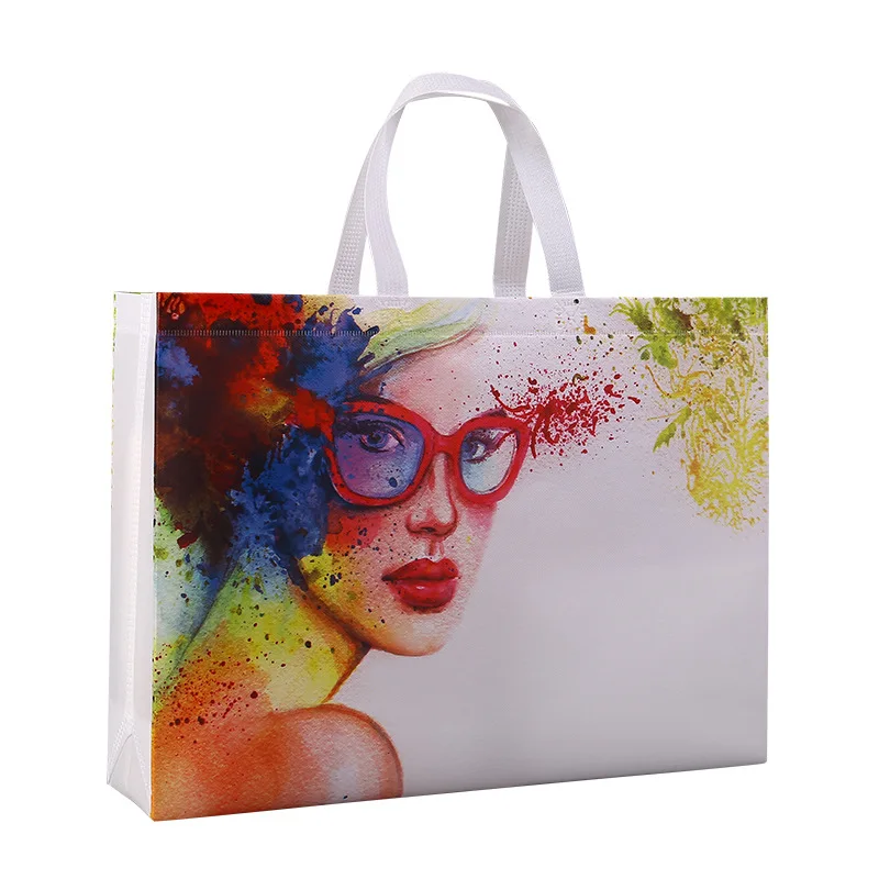 Customized Laminating Non-woven Shopping Bags Printed Laminated Non-woven Tote Bag Non-woven Bag with Film