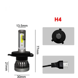 Mini headlight wholesale lots 6000 h4 360 car lamp led h11 led fog light 48 csp bulb led car lights 2 years warranty