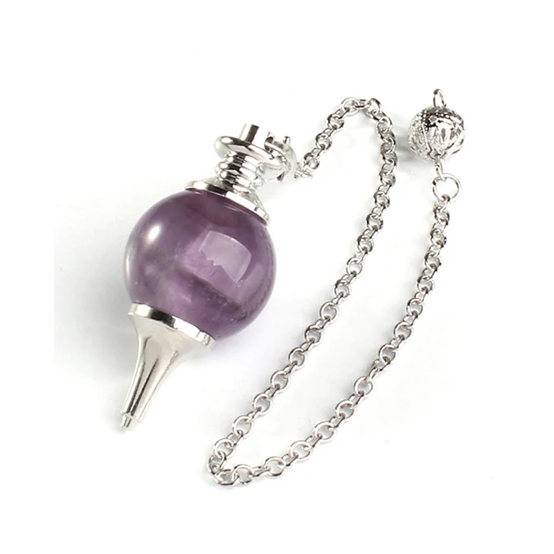 Wholesale Natural Multi Mix Reiki Crystal Healing Agate Rose Clear Quartz Ball Stone Dowsing Gemstone Pendulum Supplier for Heal