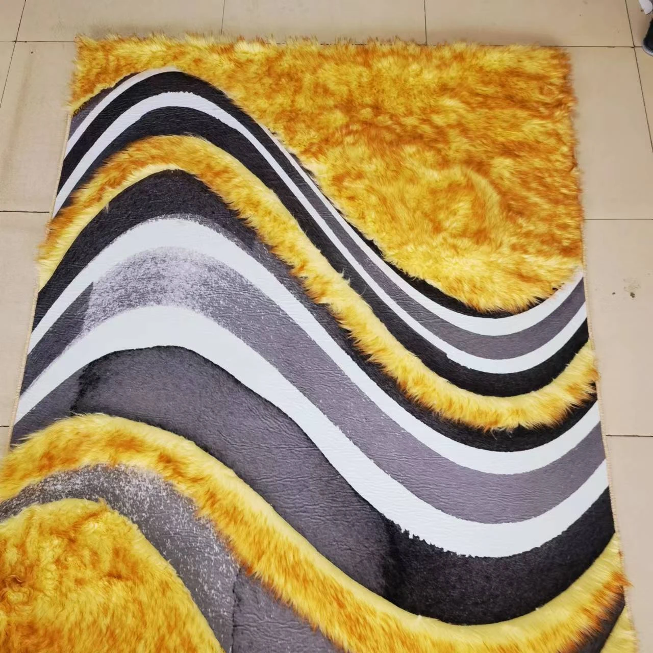 Moroccan White Fluffy Beni Ourain Hand Knotted Rug Woolen Custom New Rug Natural Fibers Carpet