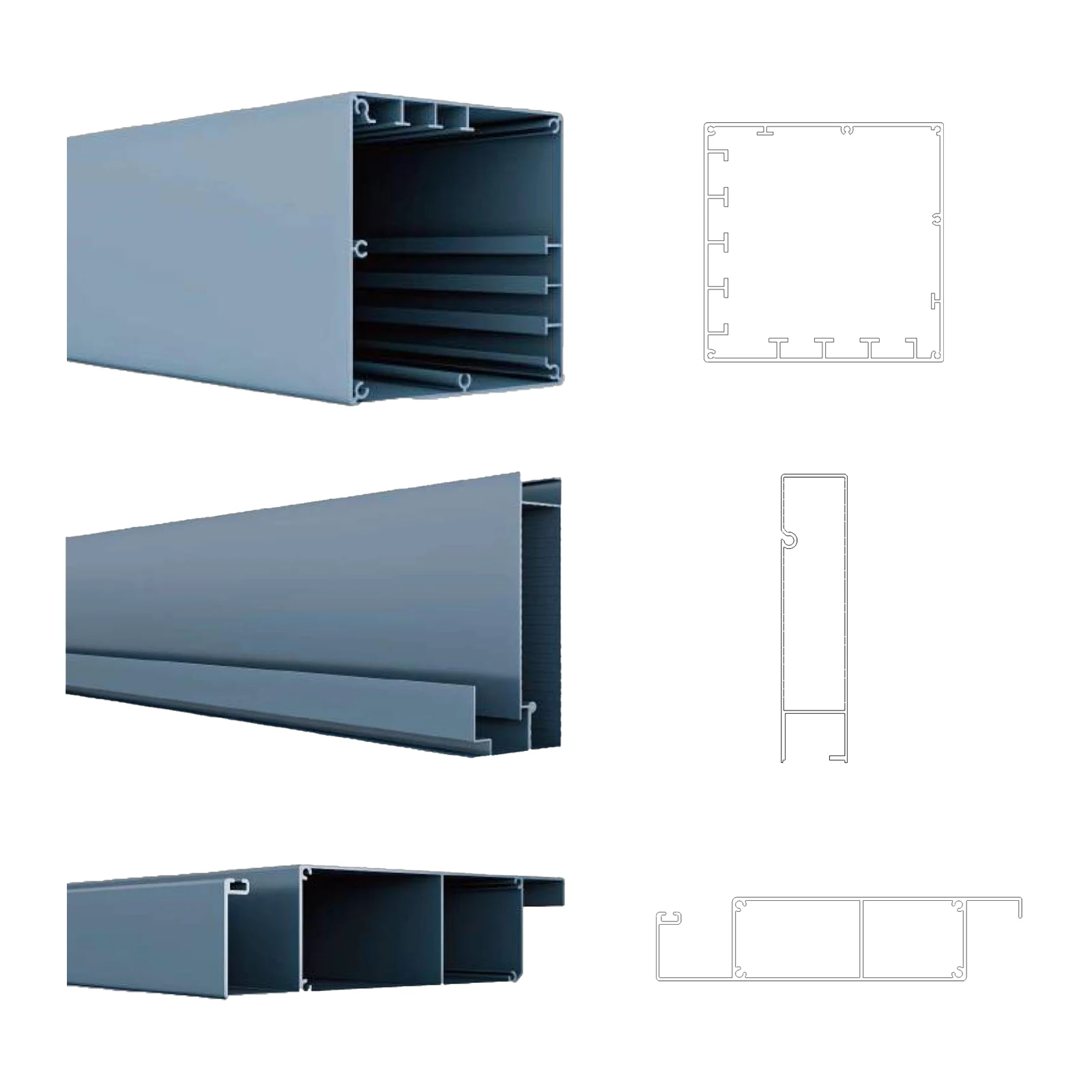 Customized Powder Coating Aluminum Profile Metal  Stand Column Louvered Transom Raw materials for Aluminum Pergola