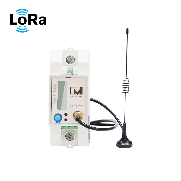 Мобильный умный счетчик энергии с беспроводной антенной LoRa