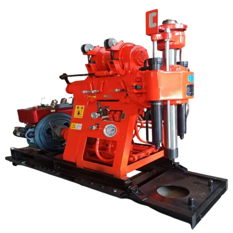 XY-1A domestic portable crawler hydraulic diesel drilling rig small water well drilling rig 150m core drilling rig