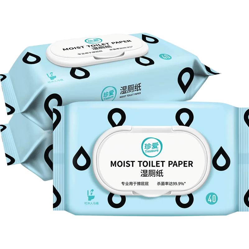 
Treasure AB22 Plant-Made Material Wet Wipes Safe For Sewer Flushable Toilet Wipes Perfect For Travel, Outdoor Activity, Home Use 