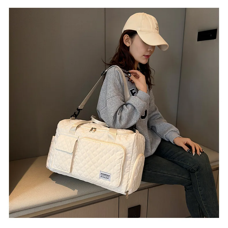 Gym duffel bag with shoes warehouse  large capacity  dry wet separation storage bag  shoulder bag