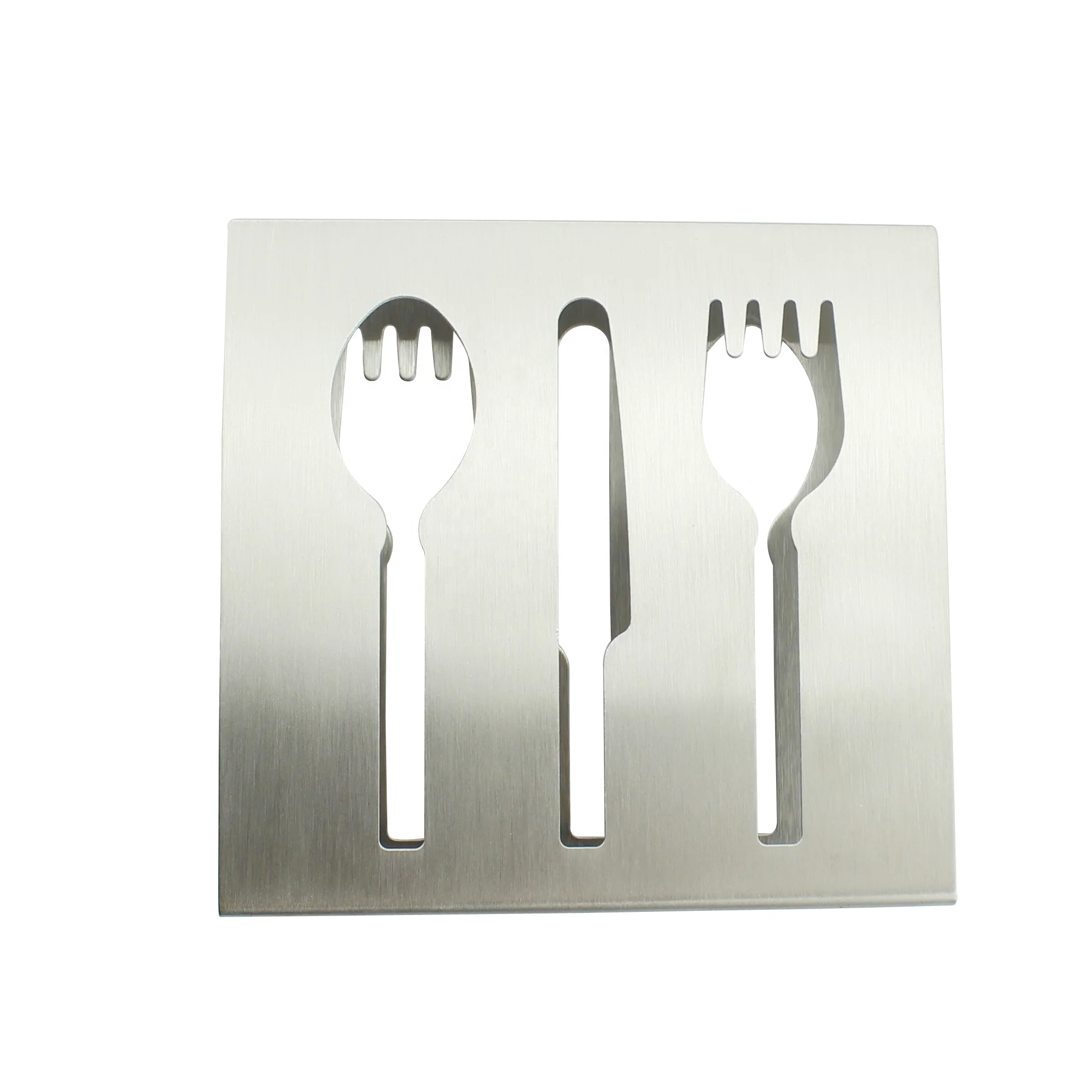 
Stainless Steel Elegant Napkin Holder Upright Paper Napkin Storage Dispenser for Dining Table and Kitchen Countertops 