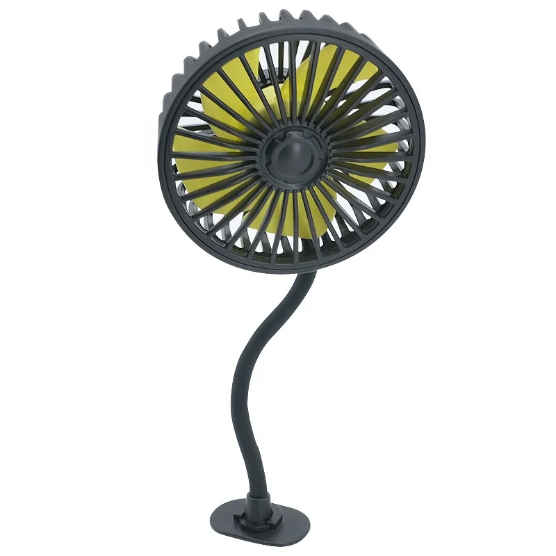 New design hose car air fan usb cooling car fan for rear seat back seat desktop fan auto vehicle truck customized F408