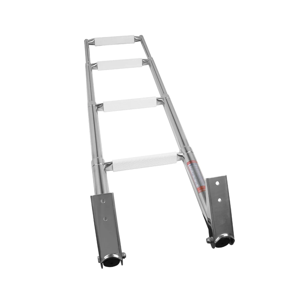 marine equipment adjustable stainless telescopic boat ladder