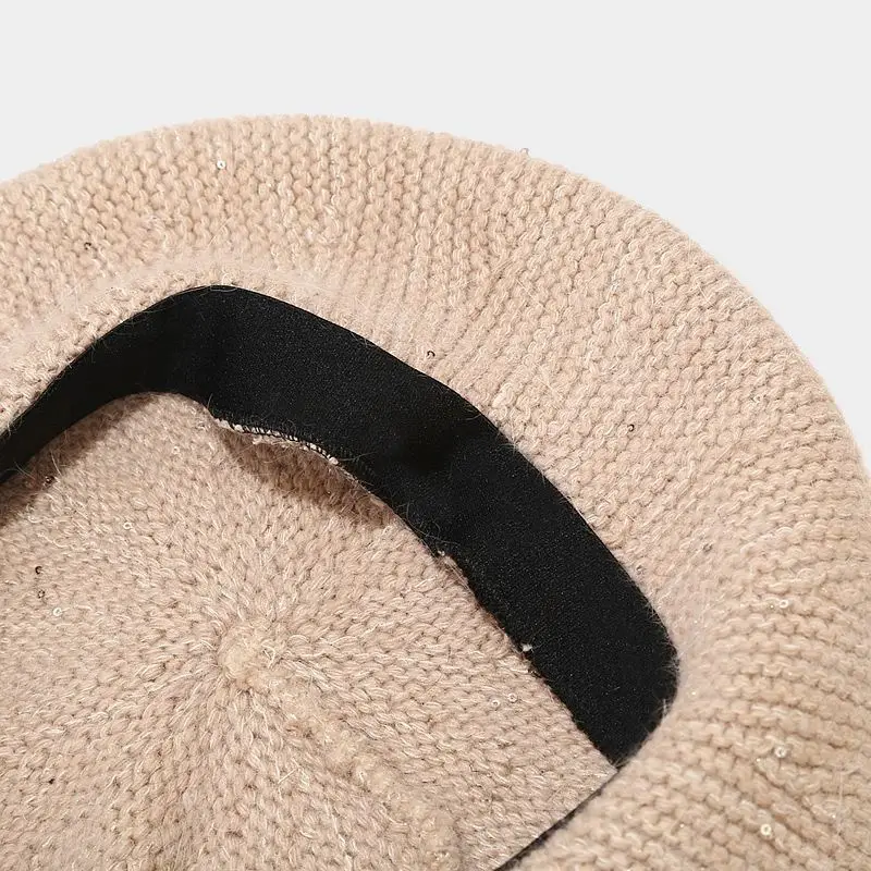 Wool and Leather Beret for Men and Women Wool Beret Hat, Black, Red and Green Beret