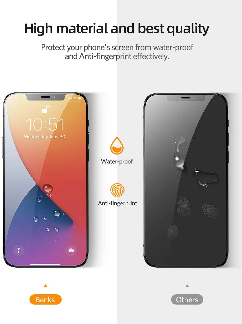 Leadingplus phone tempered glass For iPhone 7 8 x xr xs SE Screen Protector, Anti Glare Screen Protector for iphone 14 pro max