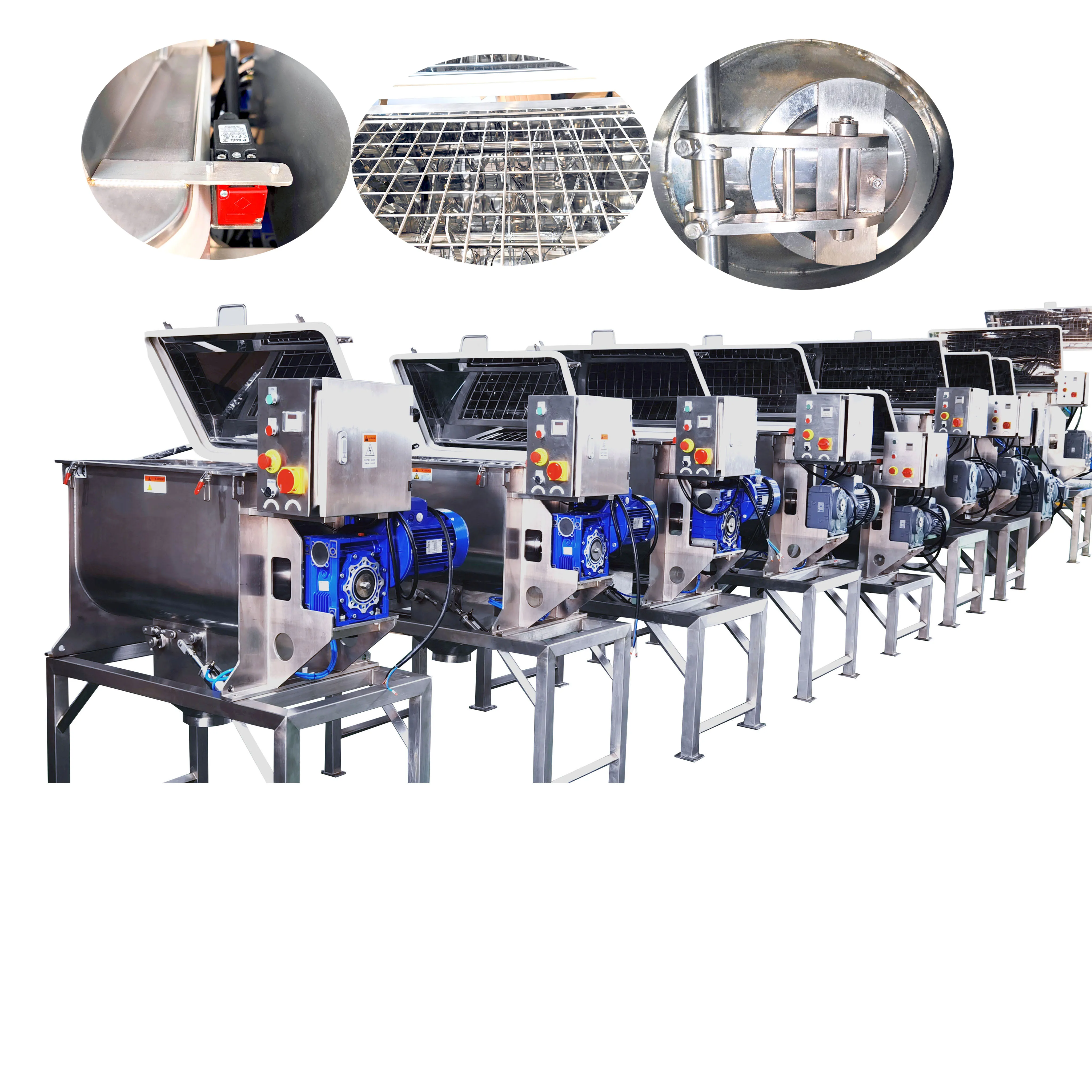 250L High Quality Stainless Steel Spices Flour Coffee Food Industrial Mixer Washing Paint Powder Mixer Blender