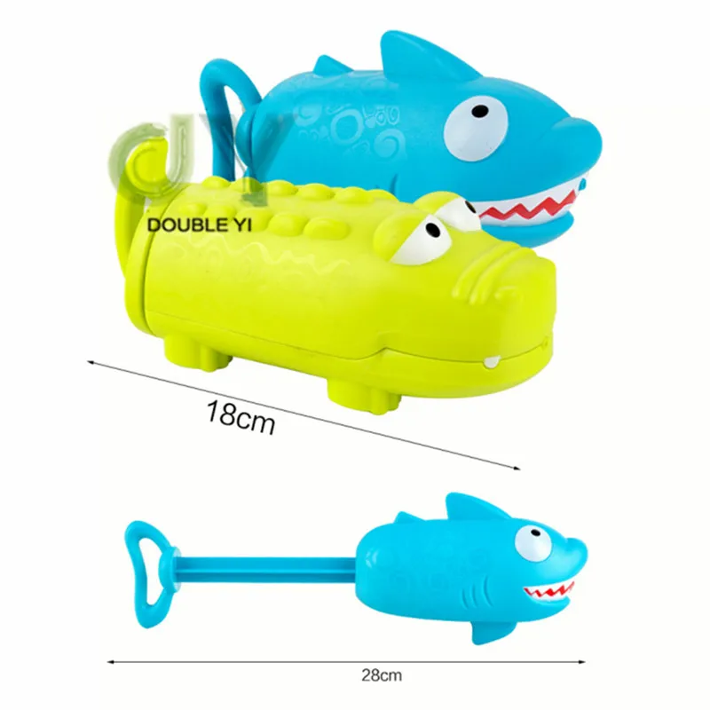 Kids Cartoon Animal Plastic Water Gun Summer Outdoor Beach Water Park Fun Toy Crocodile Shark Water Gun