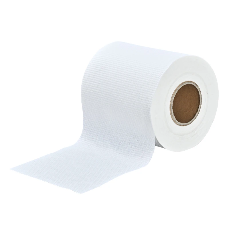 Одноразовые хлопковые подкладки и влажные салфетки 60gsm 100% Terlene используют нетканый материал с жемчужным узором Spunlace