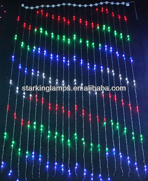 Custom luces de navidad  size LED fishing net mesh string light outdoor use decorative christmas lighting for party and wedding