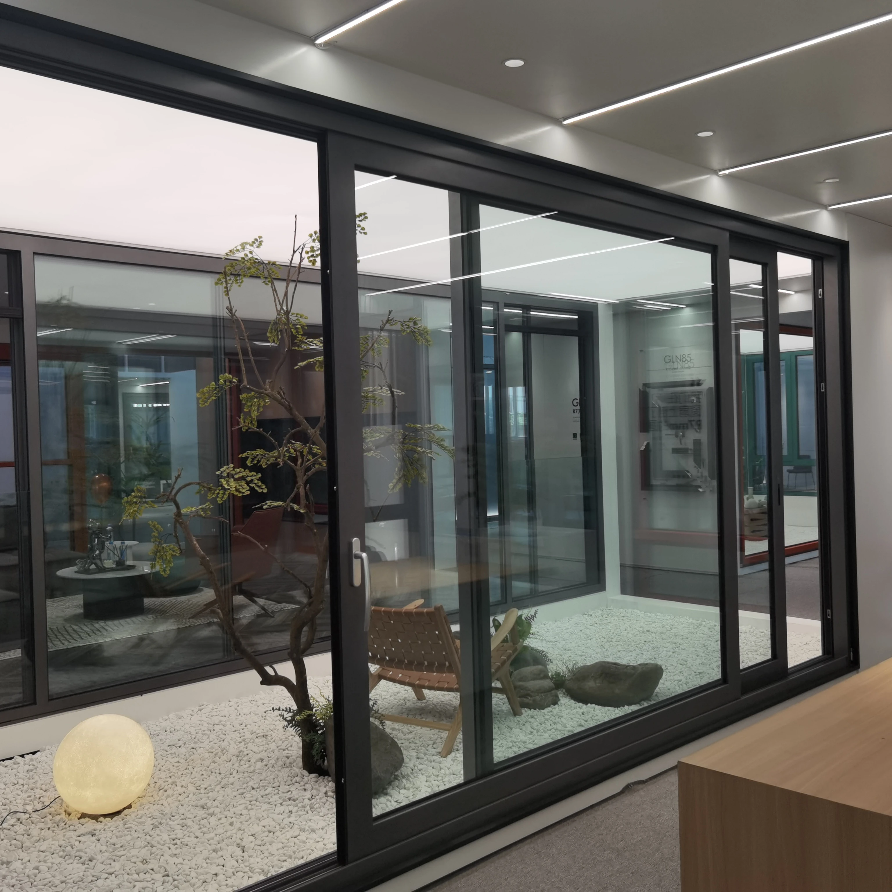 Modern  GLT160  LEAWOD Thermal Break Glass Aluminum  Sliding Door Profile Design