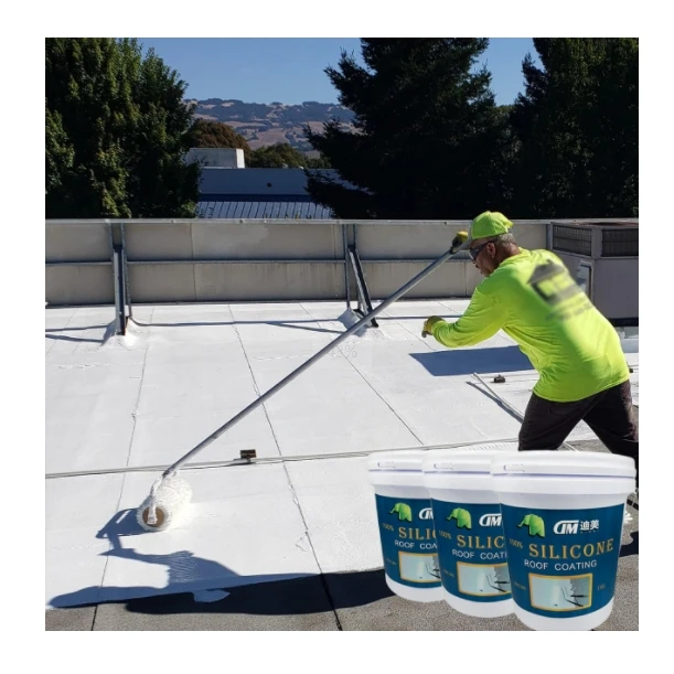 Silicone Rubber Waterproof Coating for Concrete Flat Roof Surface